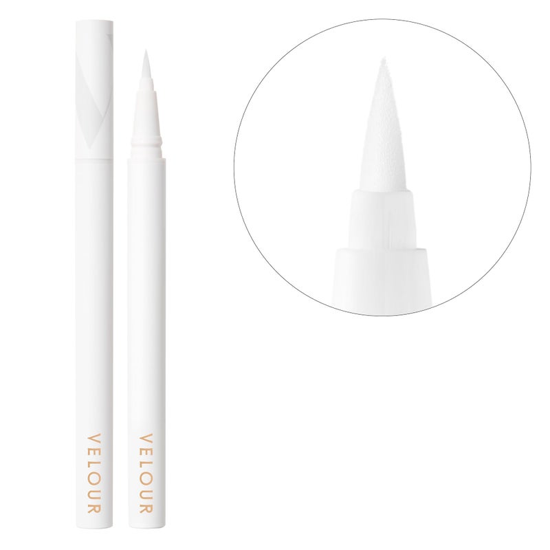 Velour Glue Go Pen Clear Lash Adhesive Precision Tip Lash Glue Liner Pen Beginner Friendly Lash Adhesive Pen for False Eyelashes Gentle Dermatologist Tested Eyelash Glue Pen Dries Clear