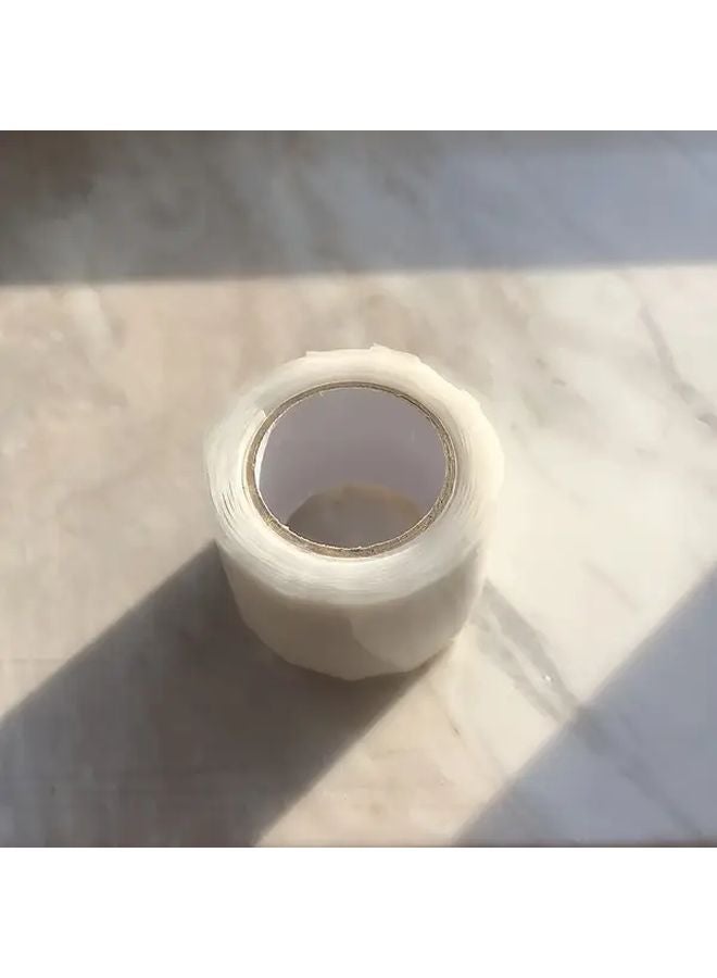 الشريط الأبيض الذاتي اللصق للإصلاح الفوري للتسرب في أنابيب المطبخ المقاوم للحرارة - Image 1