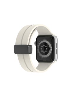 Generic Soft Silicone Sport Watch Band with Magnetic Buckle Fits Apple Watch Ultra 2/Ultra Series 9/8/SE 2nd Gen/7/SE/6/5/4/3/2/1 Compatible with 42/44/45/49mm Case Sizes Also Compatible with Series 10 with 46mm Case Size  - Image 4