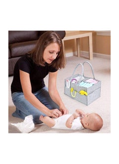 BLOOMING TIME Baby Diaper Caddy Organizer Portable Large Diaper Caddy Tote Car Travel Bag  - Image 4