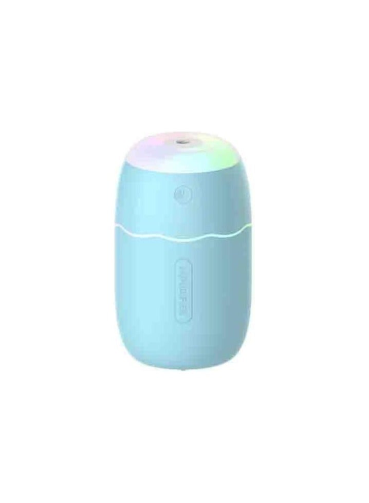 Ultra Quiet Portable Ultrasonic Air Humidifier for Car, Office, Bedroom and LED Night Lamp - 280ml - Image 1
