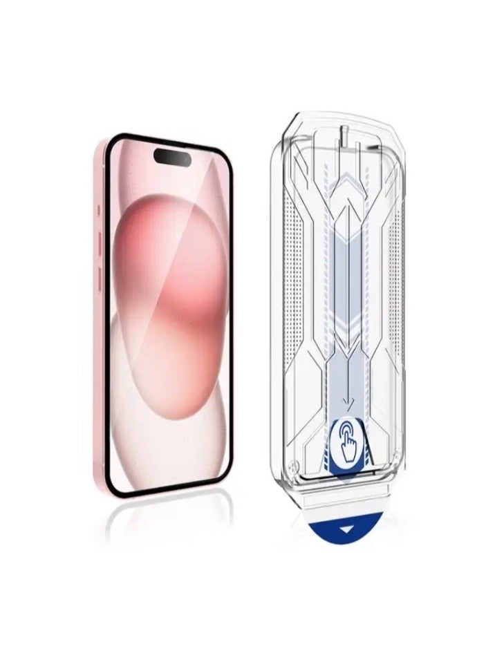 OASIS-TH iPhone 15 Pro Screen Protector 6.1" HD Clear Scratch Resistant Anti-Fingerprint  Bubble Free  9H Tempered Glass Film  - Image 1