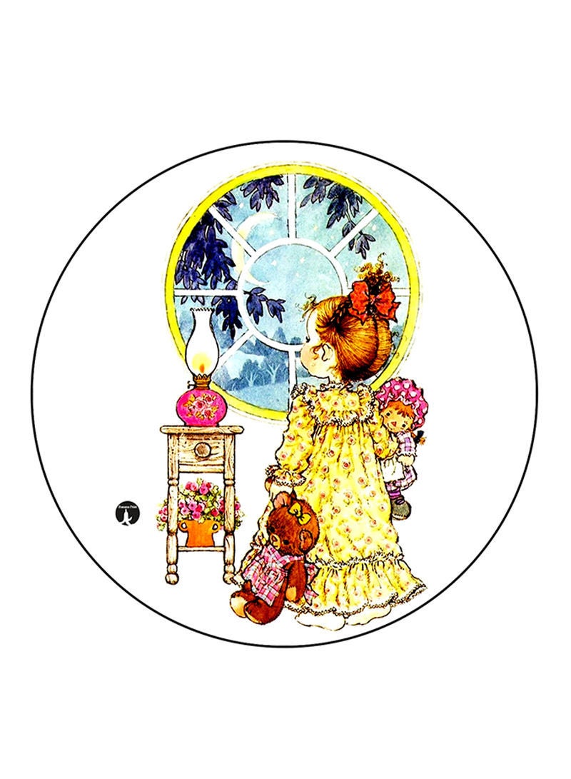 RKN Girl Printed Mouse Pad  Multicolour