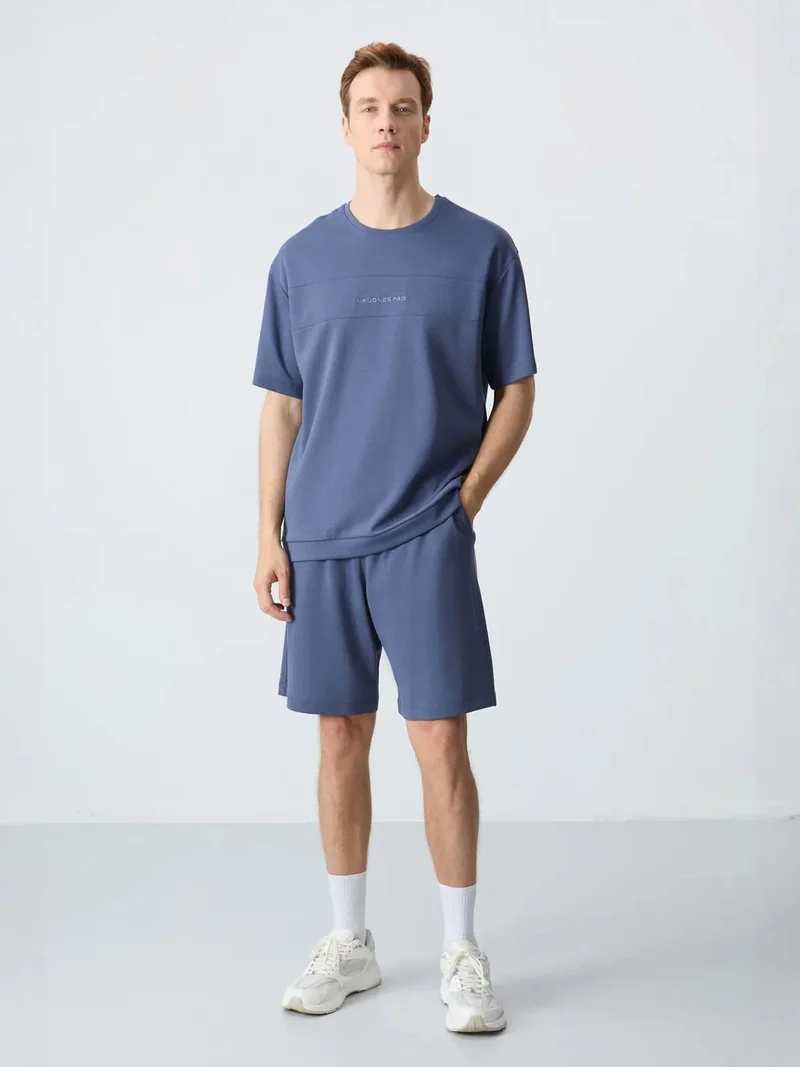 تومي لايف TOMMY Men's Oversized Cotton-Blend T-Shirt And Shorts Set