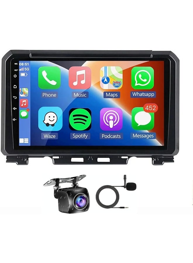 Vierex Fit Suzuki Jimny Car Stereo Radio Jimny 2018-2023 Android Screen With Apple Carplay Android Auto Wireless WiFi DSP FM&AM BT AHD Camera Included Fast Interface (8+128GB Carplay 8CORE) - Image 1