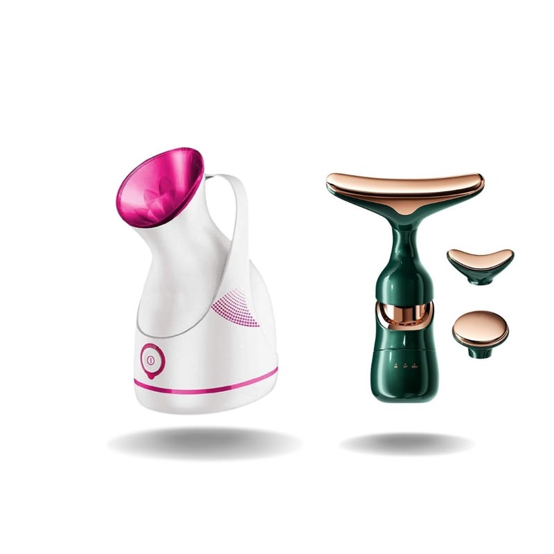 KD ZONE Steamer for Cold Cough Vapourizer Steamer for Face steam Steam Inhaler Vaporizer Machine Facial Steamer Beauty Skin Cleaner Facial Massager - Image 1