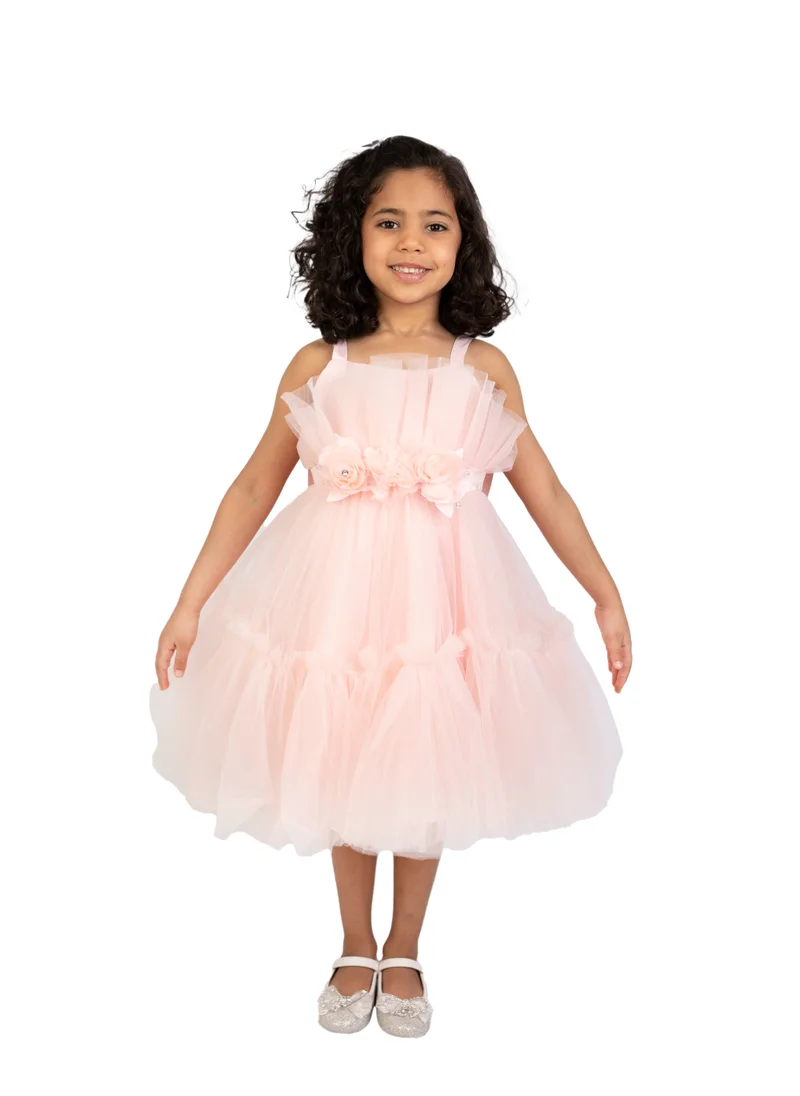 D'Daniela Antonia Flowers Pink Dress