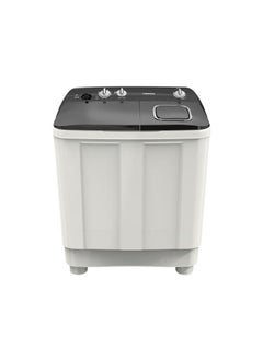 TORNADO TORNADO 10 KG Twin Tub Half Automatic Washing Machine, Mechanical Wash Timer, Intuitive Control, Durable Spin Motor, 1200 RPM, White x Black TMH-HS10C(WK)  - Image 1