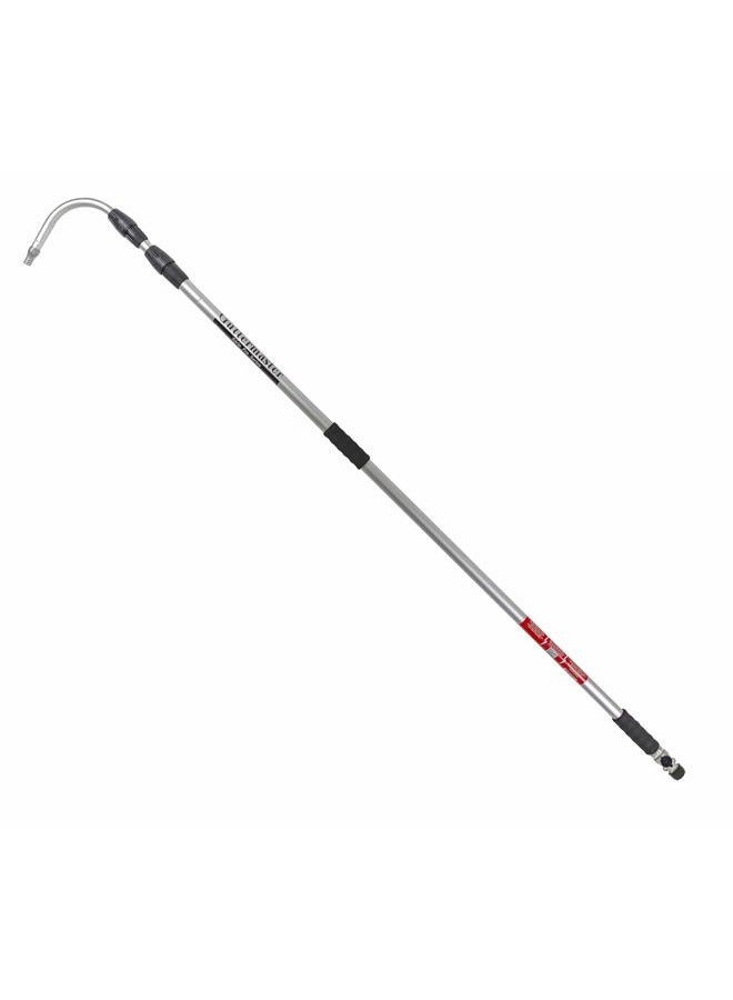 GUTTER MASTER Pro Telescopic Water Fed Pole with Curved End, Connects to Most Garden Hoses, No Special Attachments Needed, Extends 16 Feet - Image 1