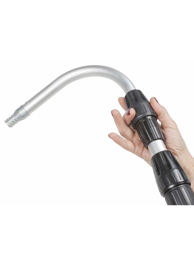 GUTTER MASTER Pro Telescopic Water Fed Pole with Curved End, Connects to Most Garden Hoses, No Special Attachments Needed, Extends 16 Feet - Image 4