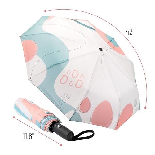 Mr. Pen- Windproof Travel Umbrella, Automatic Umbrellas for Rain, Compact Umbrella, Travel Umbrella Compact, Windproof Umbrella, Umbrellas for Rain Windproof, Portable Umbrella - Image 2