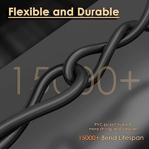 Sovvid 6 Pack 12 Inch Guitar Patch Cables - Black Pedal Effect Cord, 1/4" TS Right Angle - Image 3
