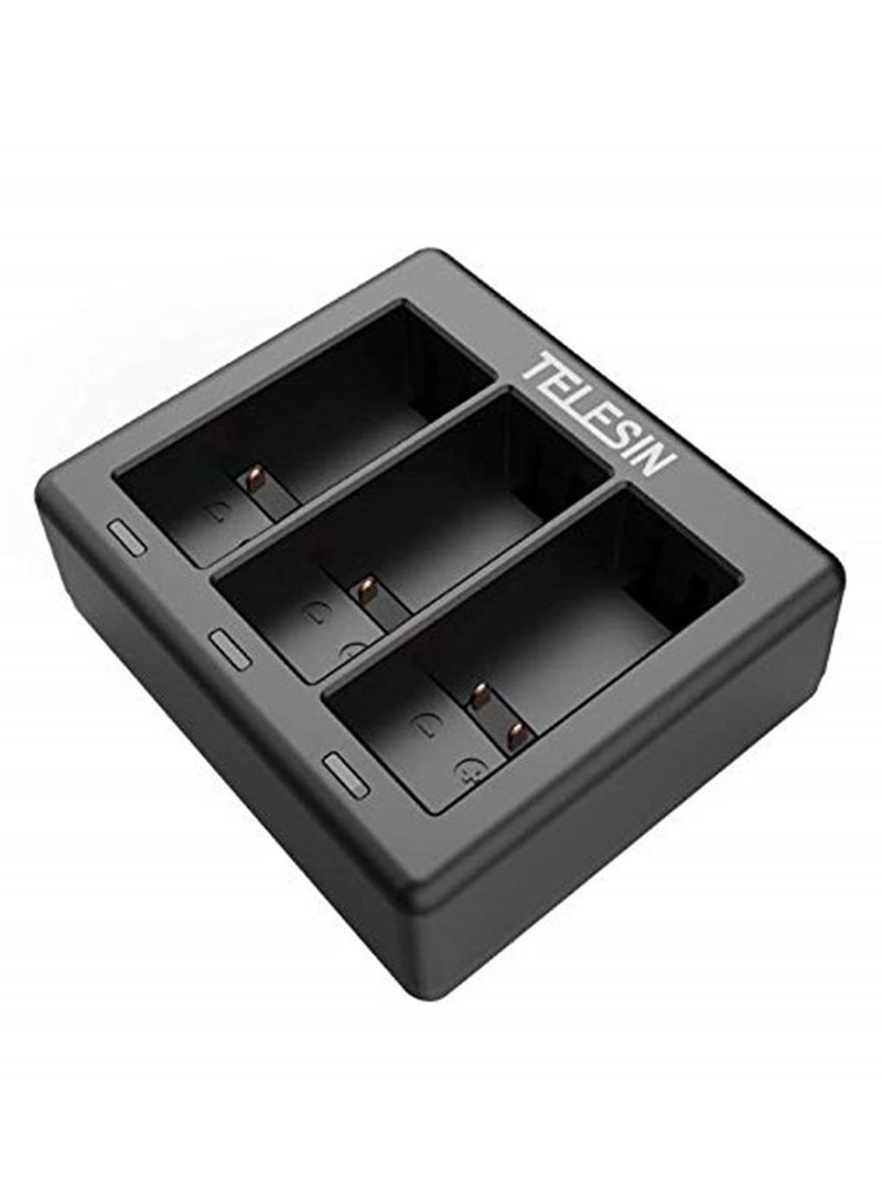 تيليسن gopro هيرو 10 هيرو 9 الأصلي أسود ملحقات كاميرا 3 قنوات USB شاحن وجيم نوع خط شحن - Image 1