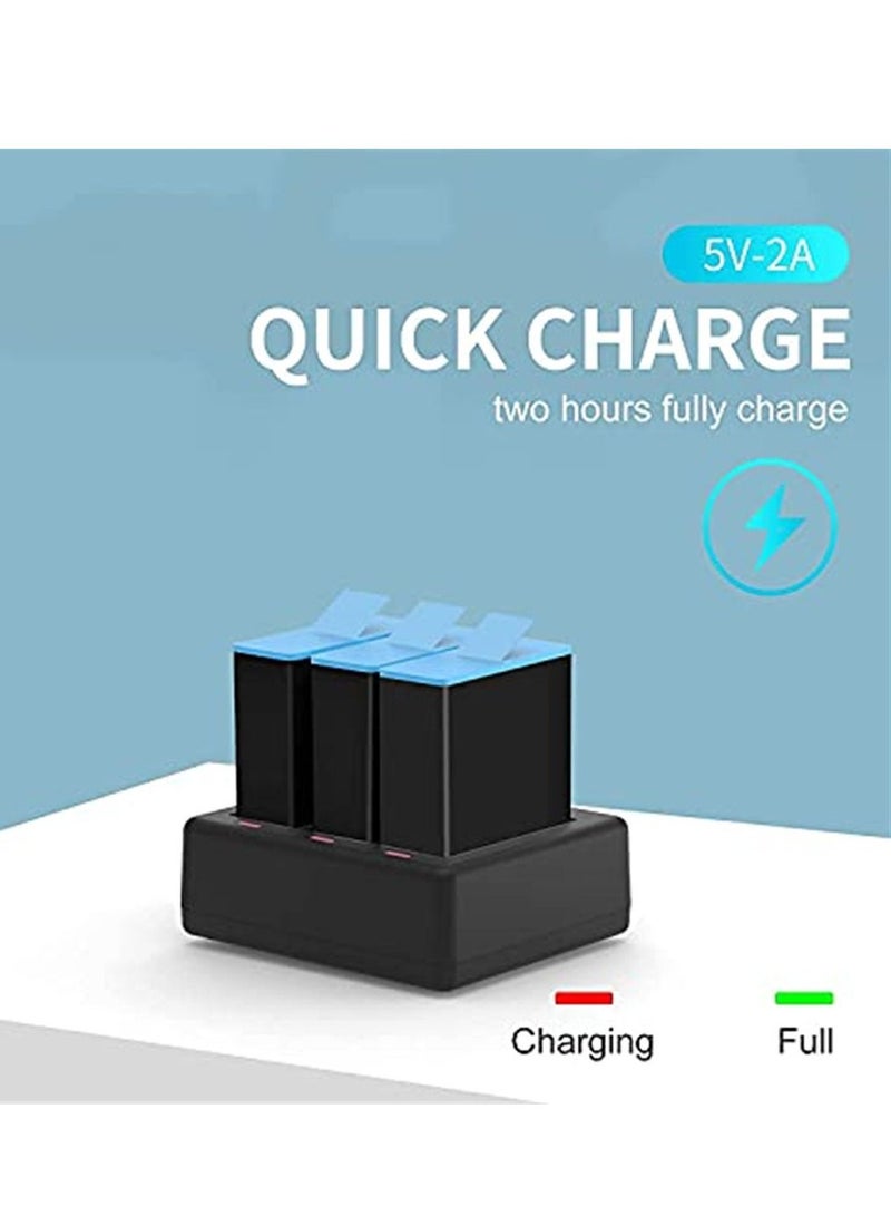 تيليسن gopro هيرو 10 هيرو 9 الأصلي أسود ملحقات كاميرا 3 قنوات USB شاحن وجيم نوع خط شحن - Image 2