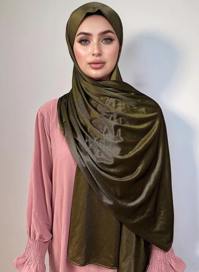 Take Two Olive Solid Hijab