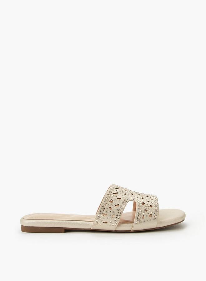 Celeste Women Embellished Flat Sandals - Image 3