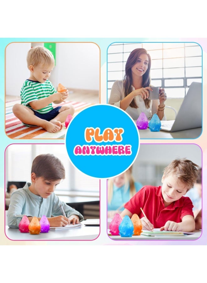 Joyzeno Dream Drop Stress Relief, Rain Drop Squishies Anxiety Stress Relief, Ice Squishy Stress Cube-Drop Sensory Toys for Kids with Autism, Fidgets for Classroom Prize Toys - Blue - Image 4
