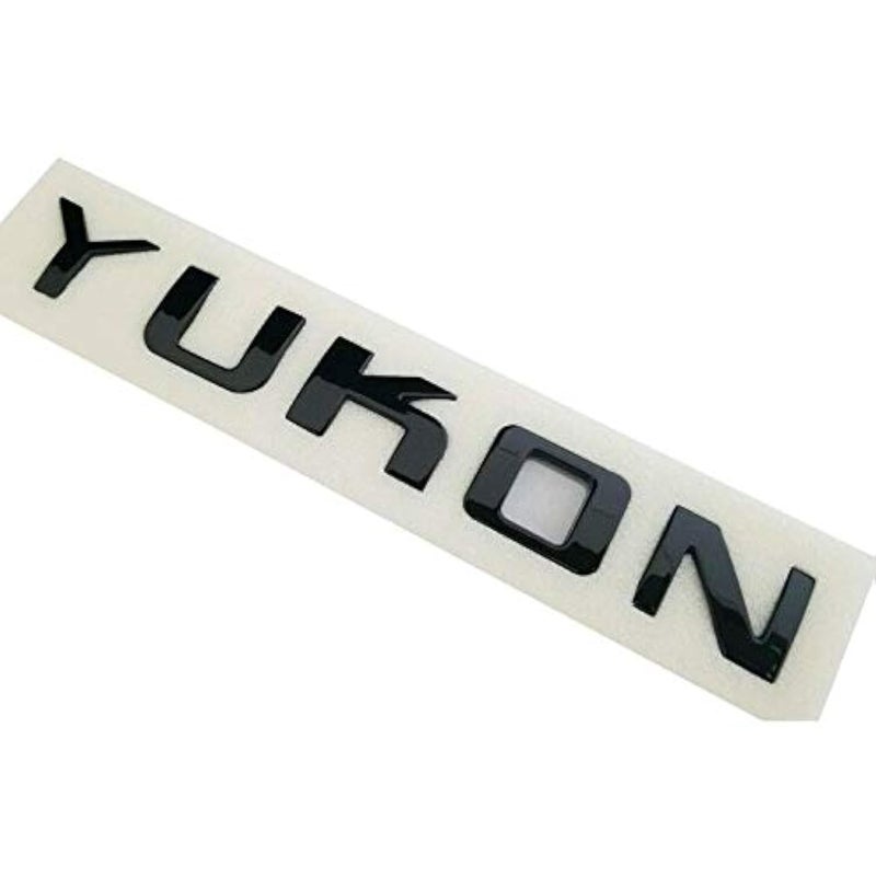 شعار Aimoll 1x Yukon اسمplate 3D بديل لـ GMC Yukon Sierra أسود