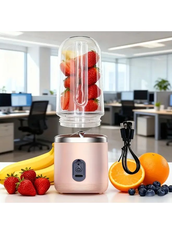 Blue Portable USB Mini Blender Cup 20000 RPM 6 Blade Electric Juicer Smoothie Maker - Image 2