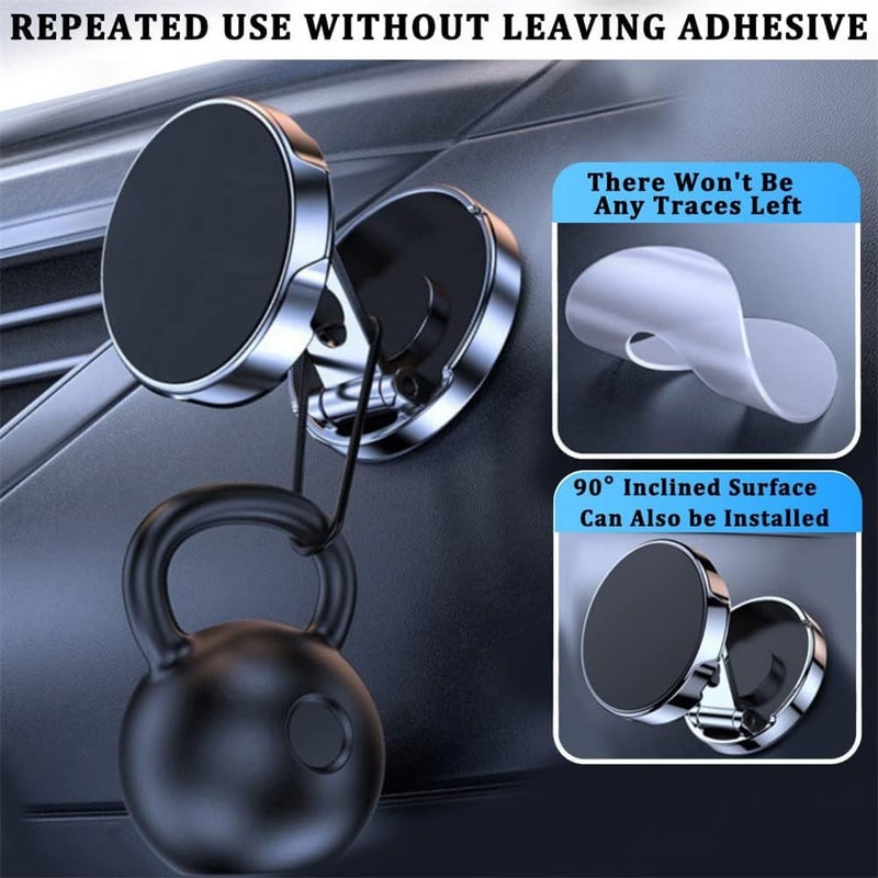 KASTWAVE Magnetic Phone Holder for Car, KASTWAVE Strong Magnetic Phone Holder for Car Dashboard Hands Free Folding Car Mount Holder Accessories for MagSafe for iPhone 14 Pro Plus 12/13 All Phones Tablets - Image 2