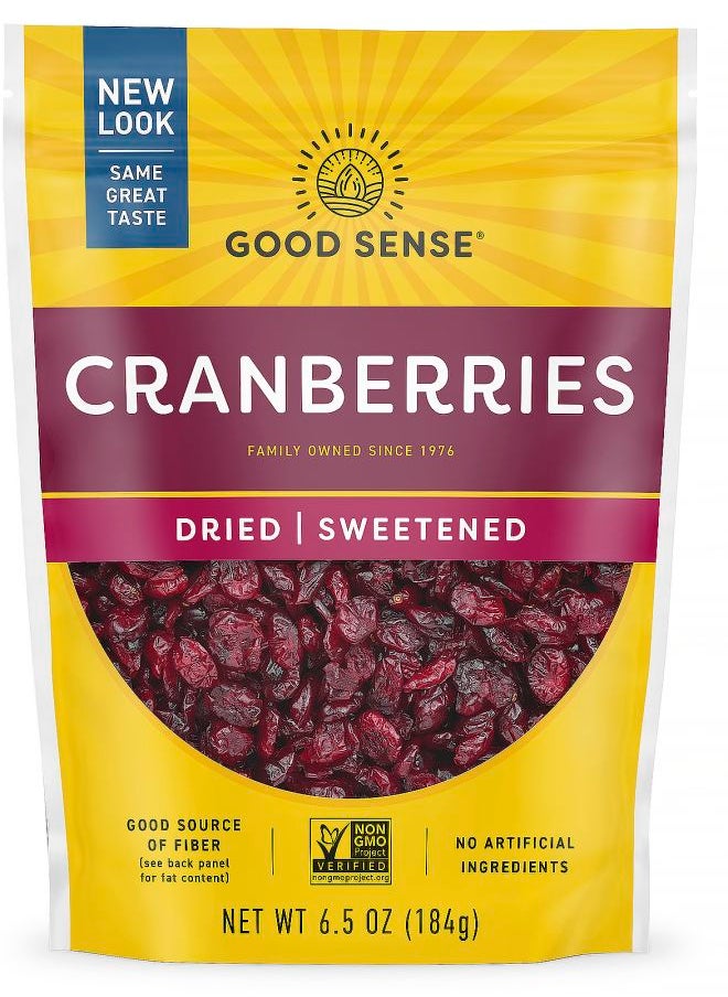 GOODSENSE Cranberries Dried & Sweetened 6.5 oz (184 g) 