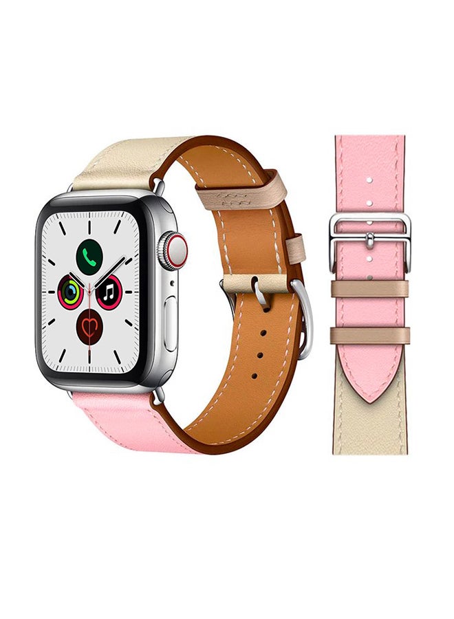Loquat Leather Replacement Watchband For Apple Watch 40/38mm - Image 1