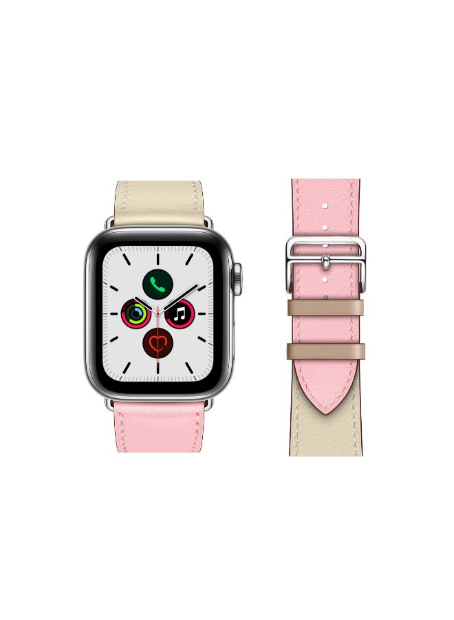 Loquat Leather Replacement Watchband For Apple Watch 40/38mm - Image 2