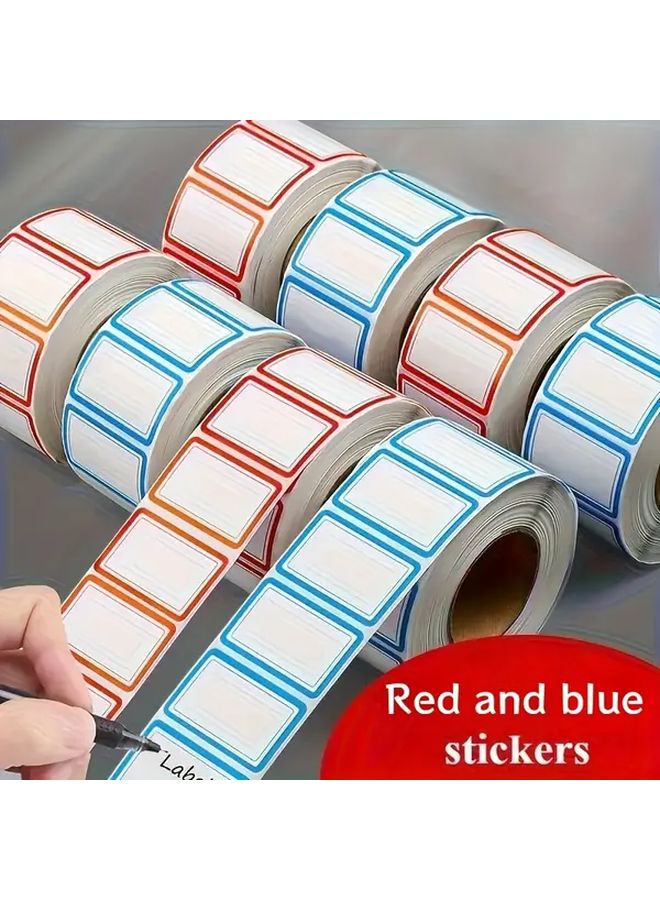 Red Self Adhesive Labels With Rounded Corners Repositionable Permanent Sticky Notes For Office Price Tags - Image 3