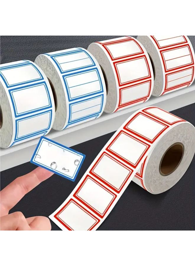 Red Self Adhesive Labels With Rounded Corners Repositionable Permanent Sticky Notes For Office Price Tags - Image 4