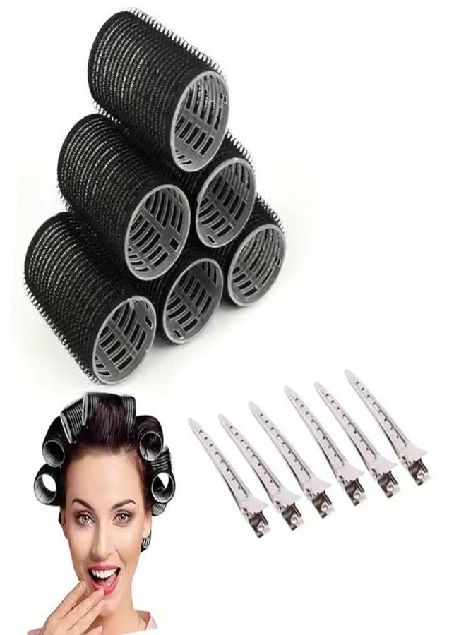 Fully Heatless Hair Curler Rollers for Women and Girls | Hair Curling Roller with Section Clips| Easy To Use (6 Pcs Roller, 6 Section Clips) - Image 1