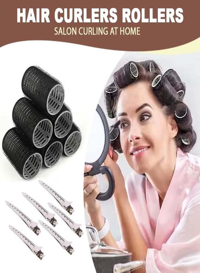 Fully Heatless Hair Curler Rollers for Women and Girls | Hair Curling Roller with Section Clips| Easy To Use (6 Pcs Roller, 6 Section Clips) - Image 4