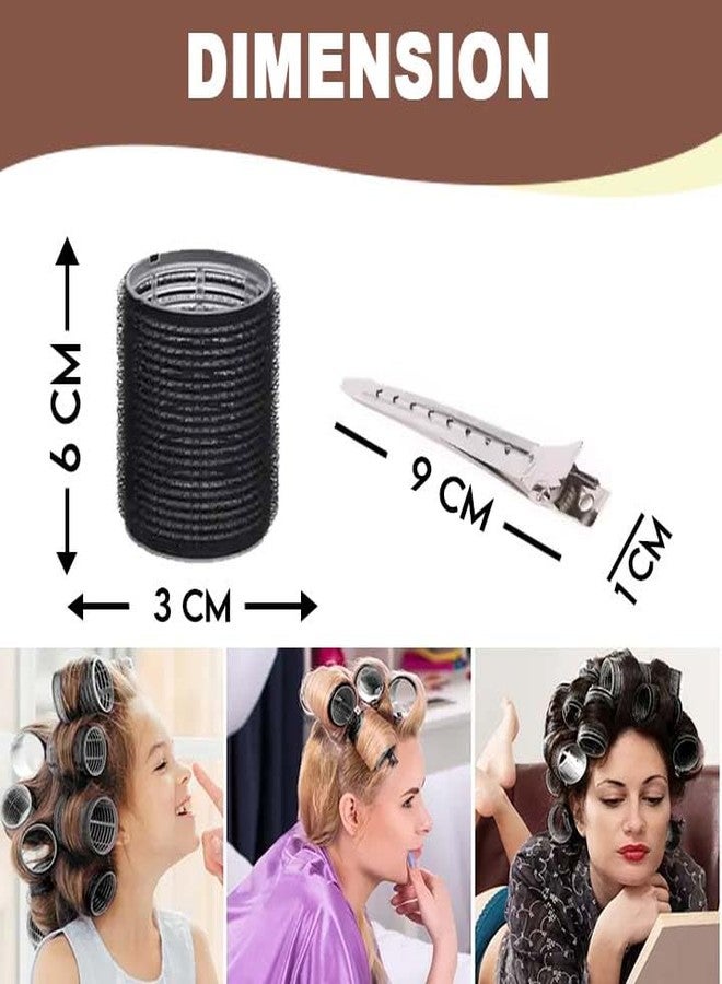 Fully Heatless Hair Curler Rollers for Women and Girls | Hair Curling Roller with Section Clips| Easy To Use (6 Pcs Roller, 6 Section Clips) - Image 2
