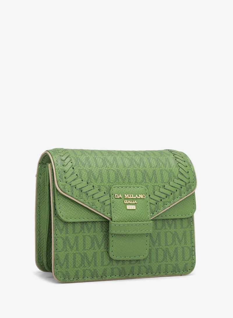 Da Milano Kiwi Small Monogram Franzy Leather Sling - Kiwi  | Best Price UAE