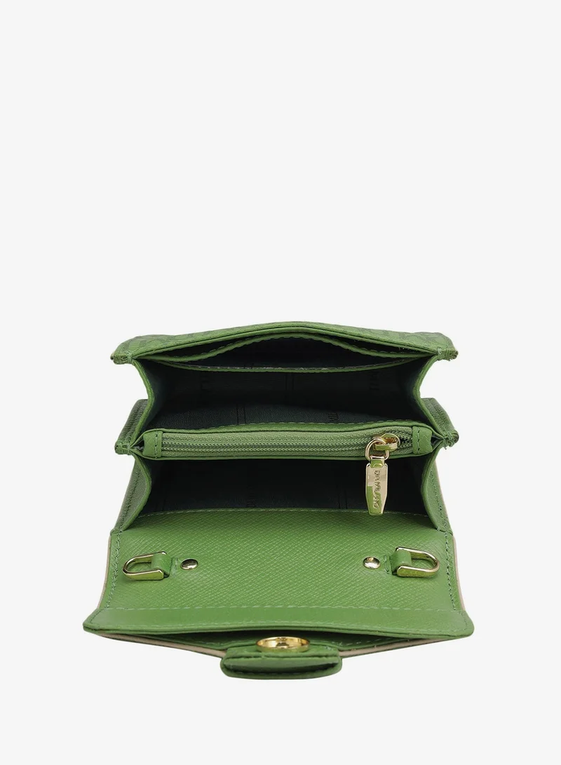 Da Milano Kiwi Small Monogram Franzy Leather Sling - Kiwi  | Best Price UAE