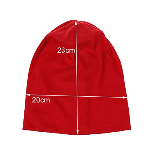 Qandsweet Baby Boy's Hat Kids Cool Knit Beanie Hats Toddlers Caps (Black Dark Grey Red White) - Image 4