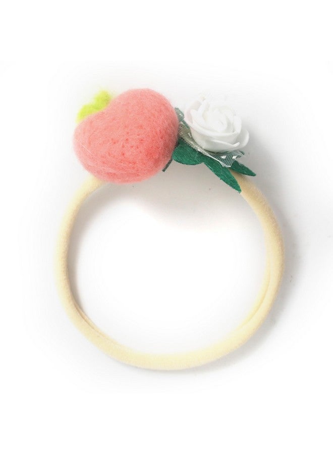 BOOMPA Charming Baby Headband - Peach Hairband for Baby Girls, Perfect 1st Birthday Accessory, Unique Photo Shoot Prop, Designed for Newborns and Toddlers - Image 1