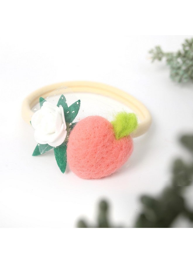 BOOMPA Charming Baby Headband - Peach Hairband for Baby Girls, Perfect 1st Birthday Accessory, Unique Photo Shoot Prop, Designed for Newborns and Toddlers - Image 2