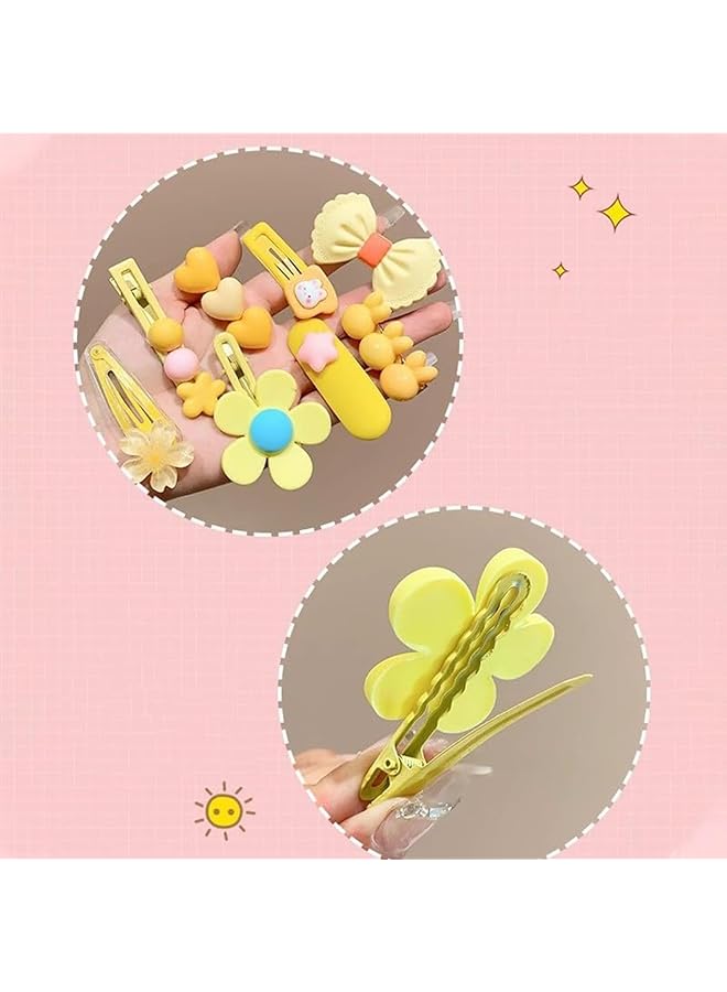 KASTWAVE 56 Pcs Girls Hair Accessories Fashion Hair Clips For Kids Teens Toddlers With Cute Flower Bow Star Designs Non Slip Candy Color - Image 5