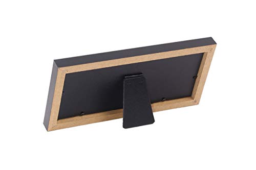 Creative Picture Frames CreativePF [$4x9bk-w] Black First Dollar Frame with White Matting, Easel Stand and Wall Hanger Included - Image 3