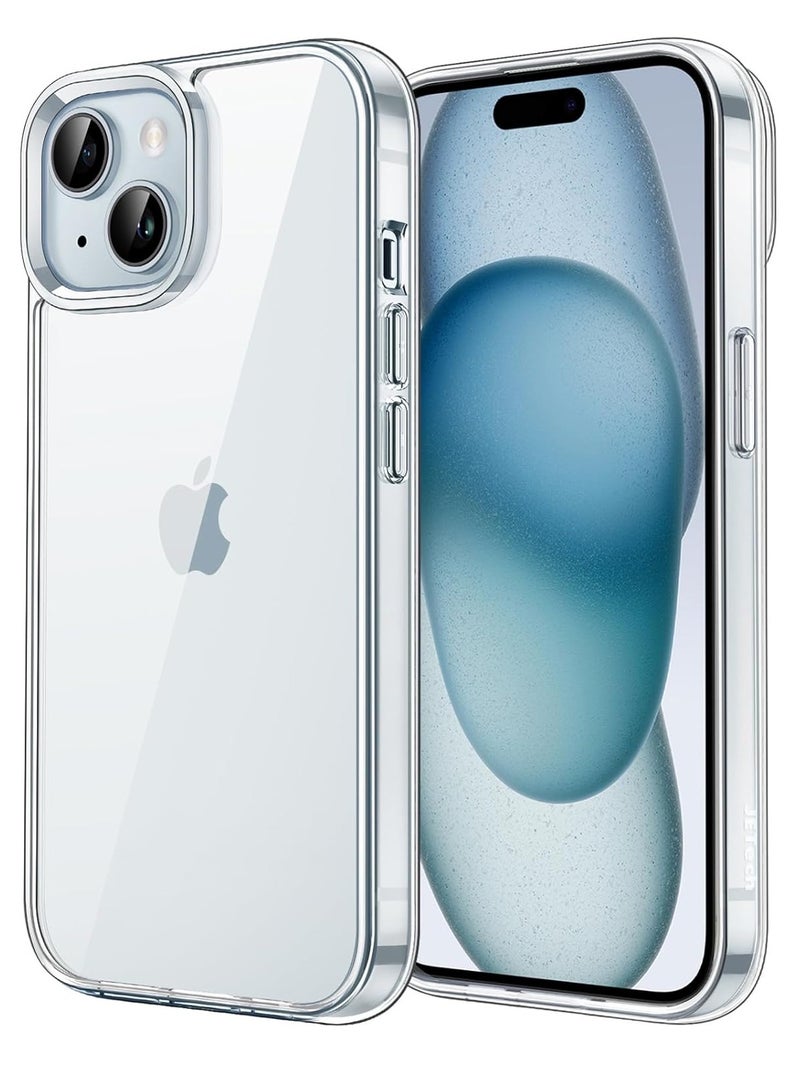غطاء حماية فائق الوضوح لهاتف iPhone 15 Plus مرن مقاوم للخدش من جل TPU والمطاط الناعم والسيليكون المقاوم للصدمات لهاتف iPhone 15 Plus 6.7 - Image 1