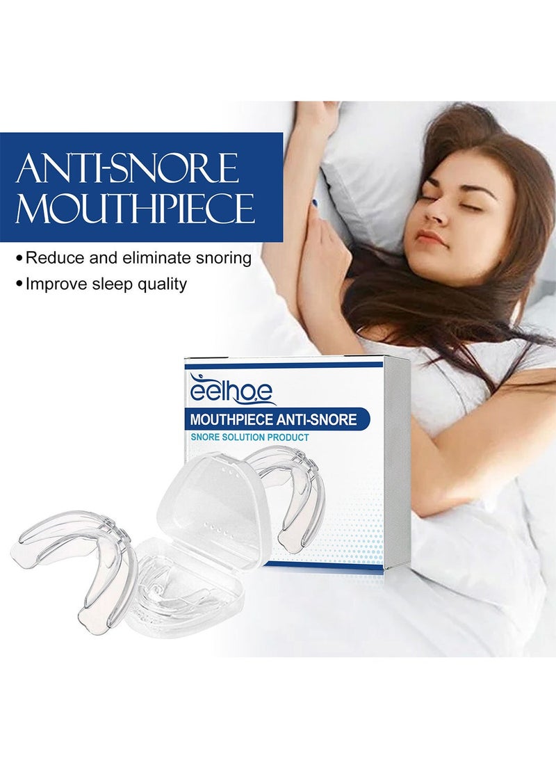 EELHOE Mouthpiece Anti-Snore, Anti-Snoring Device, Professional Reusable Comfortable Snoring Solution, Adjustable Anti-Snoring Mouth Guard, Improve Sleep Quality for Unisex - Image 2