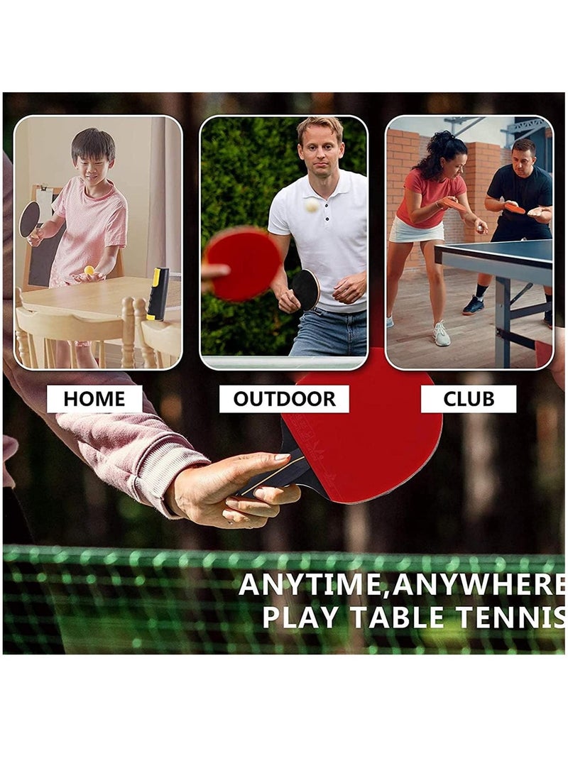 اسم المحتوى ناريلا Ping Pong Paddles Set, Professional Table Tennis Paddles Kit with 2 Table Tennis Rackets, 3 Ping Pong Balls and Portable Case, Ping Pong Rackets for Indoor  Outdoor Games - Image 2