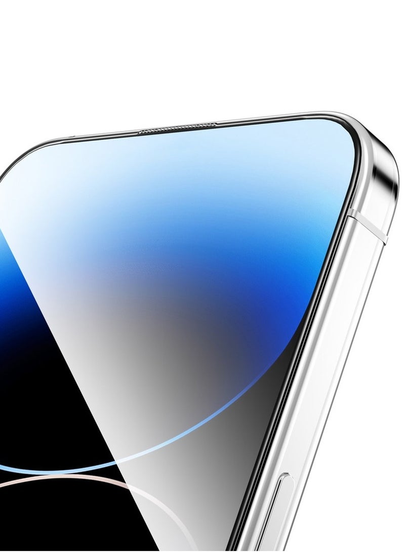 Green Lion 9H Steve HD Glass Protector for iPhone 15 Pro Max - Black Edge/Clear - Image 4