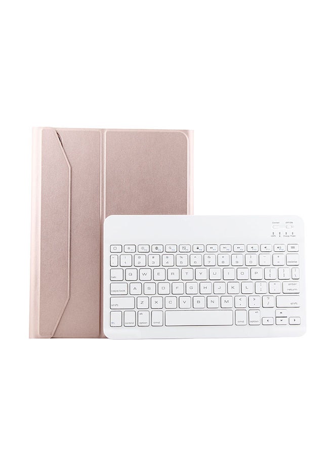 NIBEMINENT Protective Case With Wireless Keyboard For Apple iPad Pro Rose Gold - Image 1