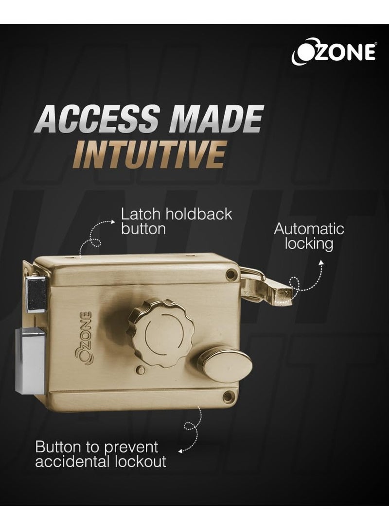 أوزون مزلاج أوزون الليلي مع مزلاج عكسي للأبواب الداخلية والخارجية | سُمك الباب: ٣٠-٧٠ مم - Image 2