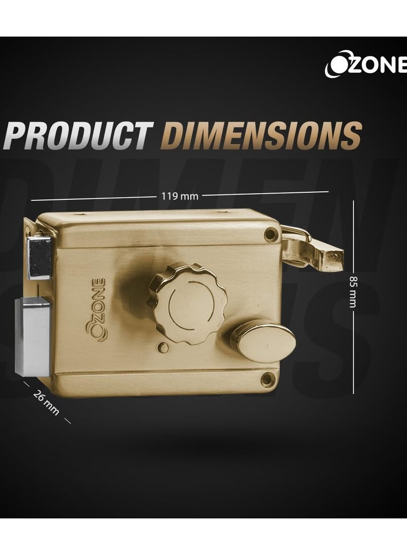 أوزون مزلاج أوزون الليلي مع مزلاج عكسي للأبواب الداخلية والخارجية | سُمك الباب: ٣٠-٧٠ مم - Image 3