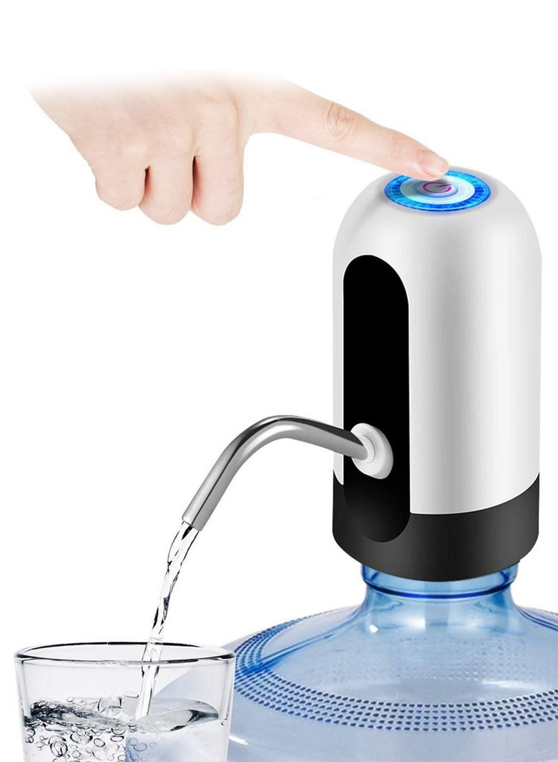 Vonqu Electric Water Bottle Pump USB Charging Automatic Drinking Water Pump for Universal 3-5 Gallon Bottle Portable Water Dispenser for V60 Kettle Home Camping and Coffee Corner - Image 1