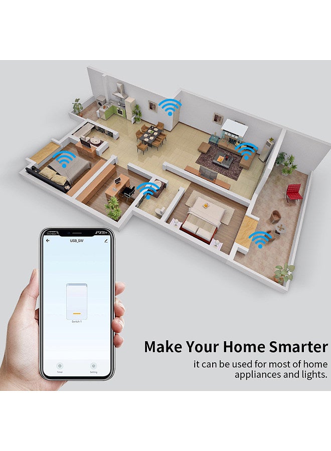 Tuya WIFI Intelligent Circuit Breaker Module Switch RF433 On-off Controller Remote Mobilephone APP Control Compatible with Alexa and Google Home for Voice Control  - Image 5