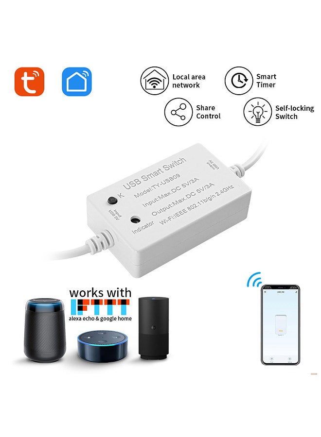 Tuya WIFI Intelligent Circuit Breaker Module Switch RF433 On-off Controller Remote Mobilephone APP Control Compatible with Alexa and Google Home for Voice Control  - Image 2