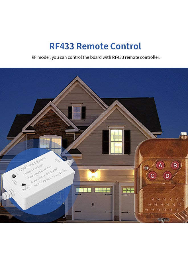Tuya WIFI Intelligent Circuit Breaker Module Switch RF433 On-off Controller Remote Mobilephone APP Control Compatible with Alexa and Google Home for Voice Control  - Image 4